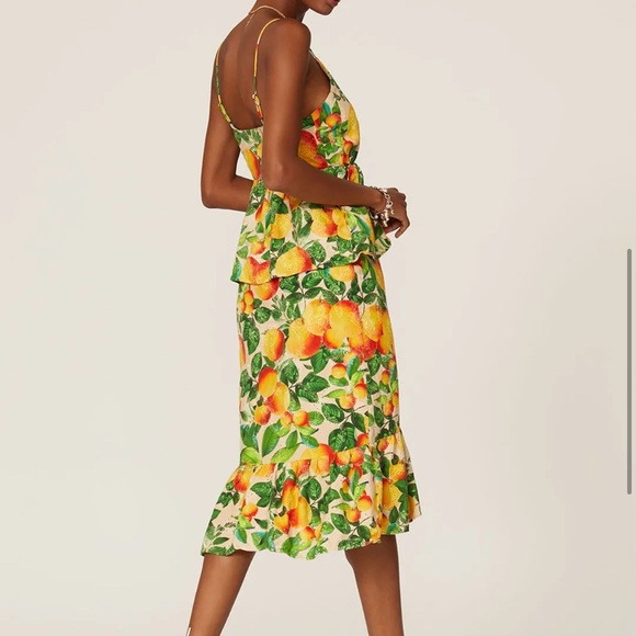 Farm Rio Eyelet Oranges Dress Size XS - Picture 2 of 16